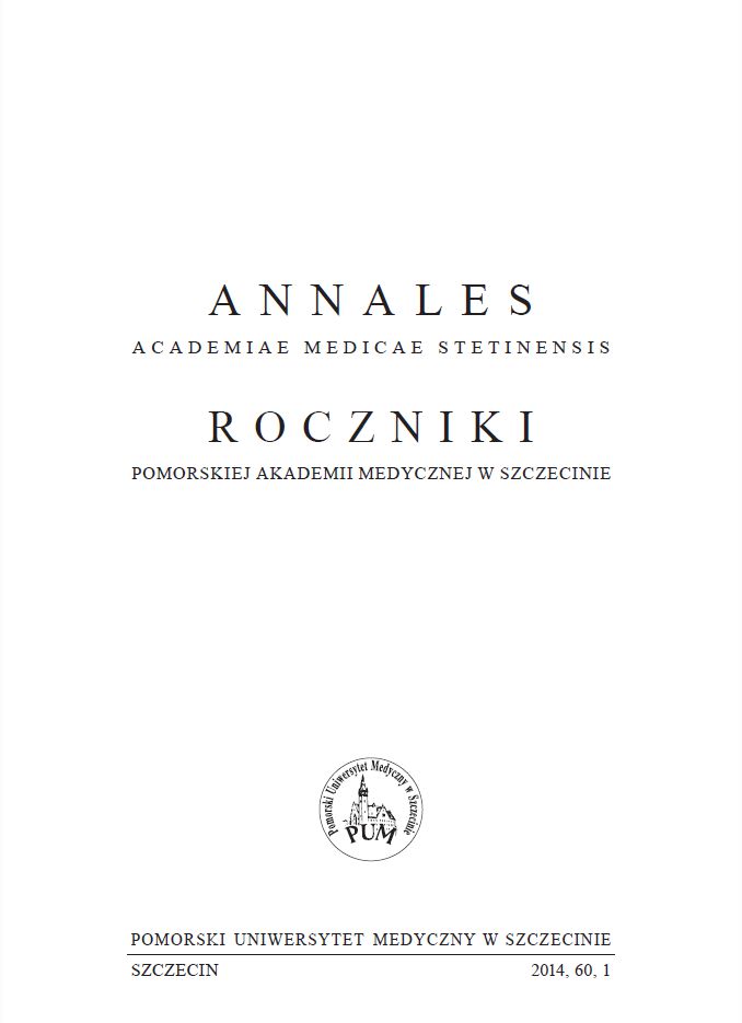 					View Vol. 60 No. 1 (2014): ANNALES ACADEMIAE MEDICAE STETINENSIS
				